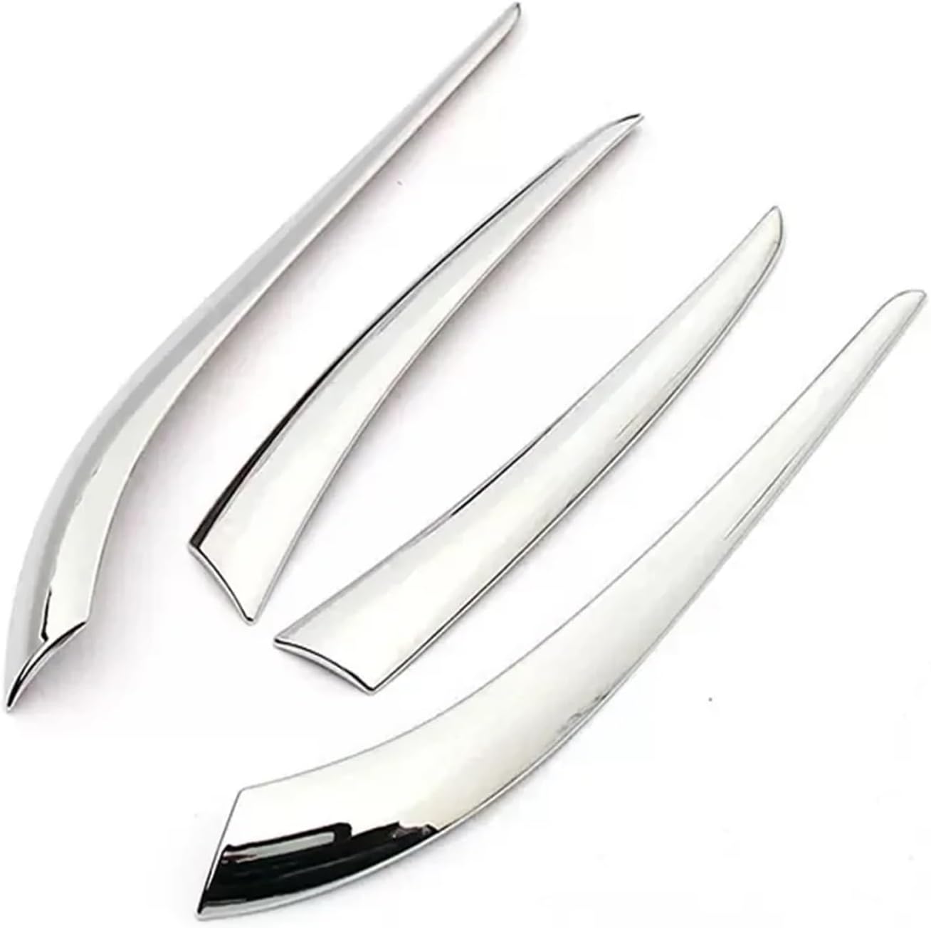 Car Rear Headlights Lamp Eyebrow Frame Cover Trim Sticker Decoration Auto Accessories Compatible For Nissan Qashqai J11 2014-2017