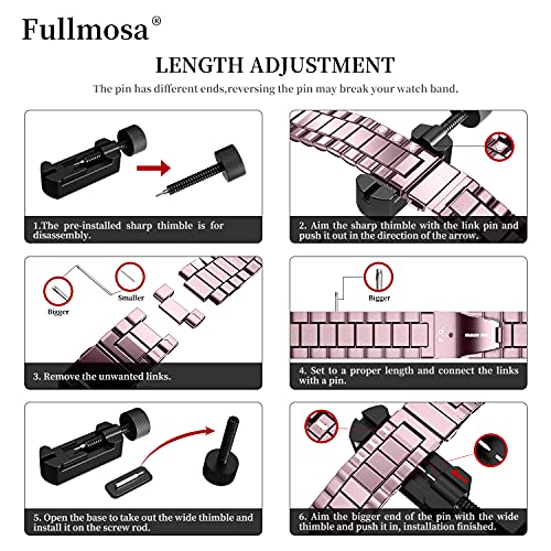 Image of Fullmosa Metal Band with Case for Apple Watch 45 /44 /42mm