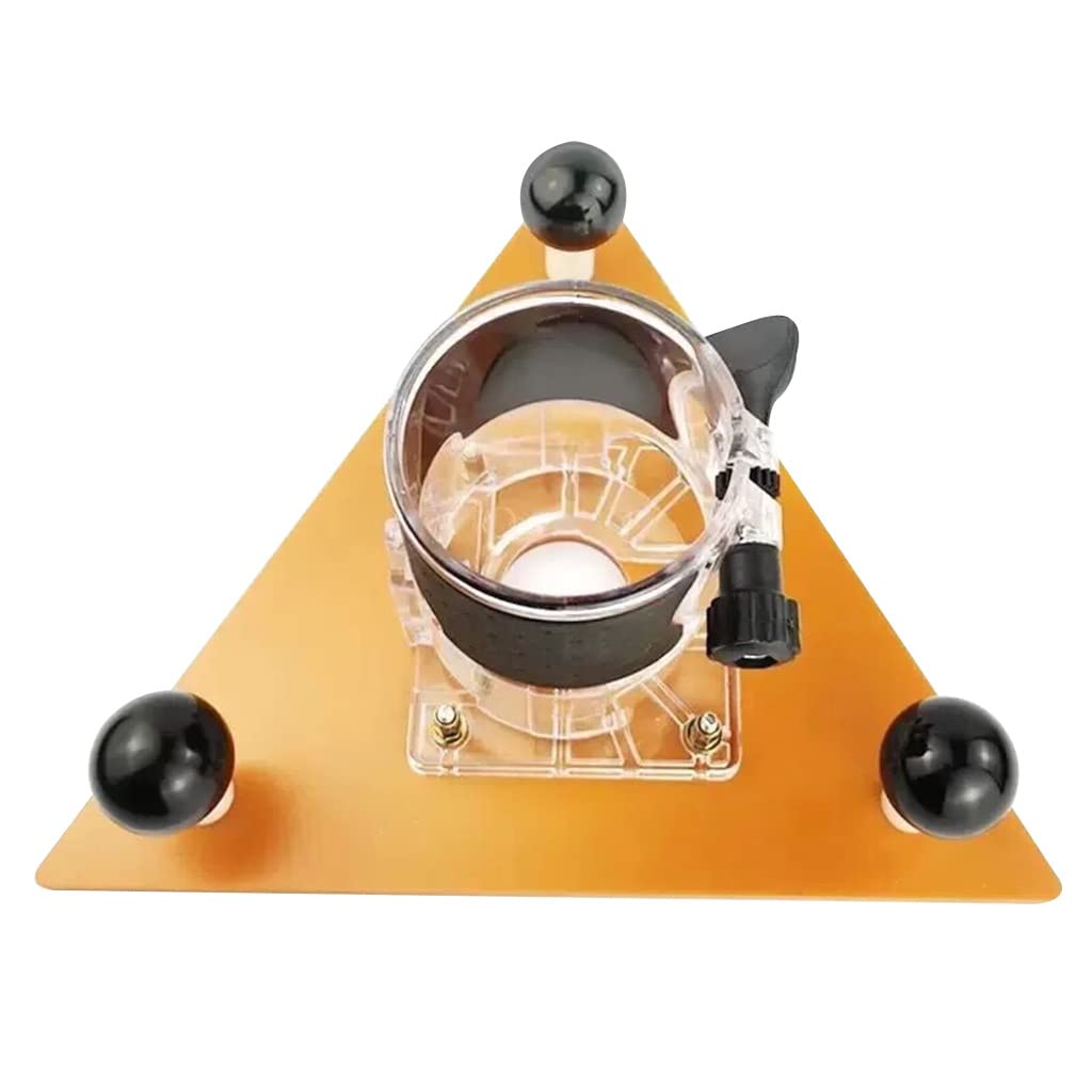 Loytv Trimming Triangle + Transparent Cover Woodworking Electric Wood Milling For Triangle Board For Large Wood Equipment Process The Place Engraving And Slotting Balance Boards For Adults