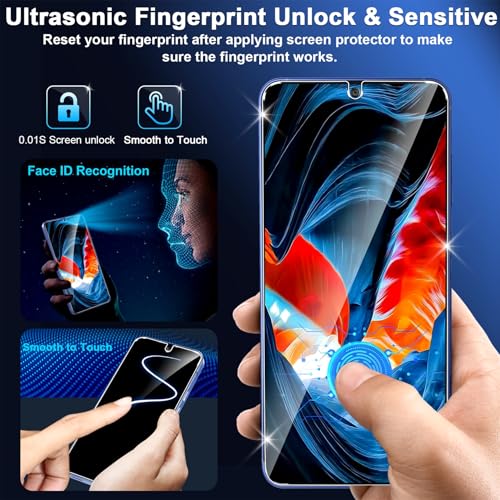 Image of firtstnow 3 Pack Privacy Screen Protector for Samsung Galaxy S26 Tempered Glass + 2 Pack Camera Lens Protector, True 25Anti Spy, 9H+ Hardness, Fingerprint Unlock, Case Friendly Bubble-Free 6.3 Inch