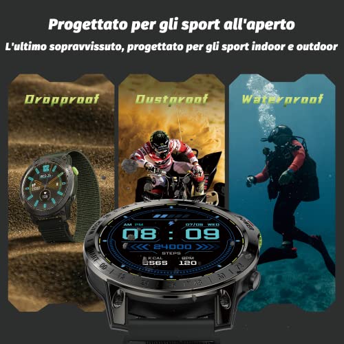 RollsTimi Smartwatch Uomo Chiamate Bluetooth