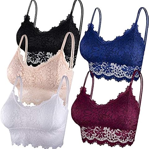 Duufin 5 Piezas Bralette Encaje Cover