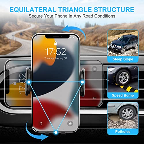 URAQT Auto Telefoonhouder, 3-in-1 Universele Autotelefoonhouder met Zuignap, 360° Rotatie Dashboard/Voorruit Mobiele… - Image 8