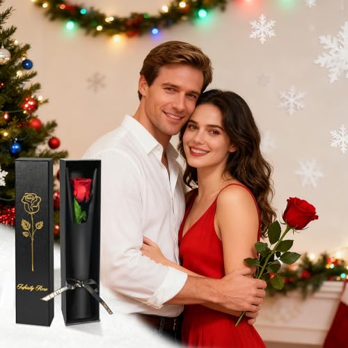 Yamonic Preserved Flowers Rose Gifts for Women Mom, Mothers Day Rose Flower Gifts for Mom, Forever Real Flowers Birthday Mom Gifts for Her, Grandma, Girlfriend, Wife Gifts for Anniversary (Red) - Image 6