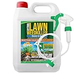 Elixir Gardens 4L Hytrol Ready to Use Selective Lawn Weed Killer & Herbicide | Kills Weeds NOT Lawn | Treats 200 sq.m per bottle | 4 Litre (with Spary Head & Hose) x 1