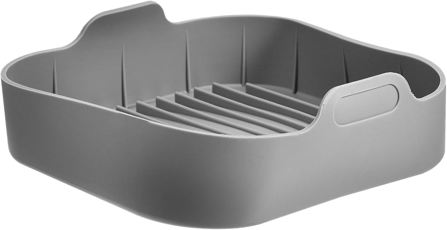 IMIKEYA Air Fryer Oven Tray Non-stick Silicone Liner for Square Air Fryer Baking and Roasting IMIKEYA Air Fryer Oven Tray Non-stick Silicone Liner for Square Air Fryer Baking and Roasting