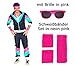 Produktbild Set 80 er Jahre Trainingsanzug Jogginganzug Gr. S - XXL Brille + Schweißbänder (M)