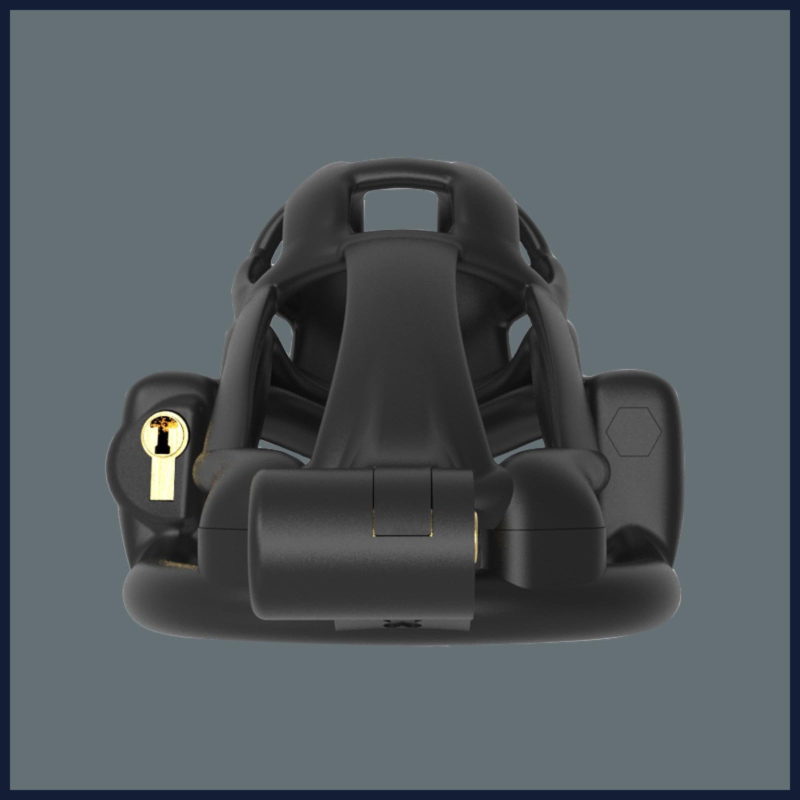 [4 Misure di moschettoni] Gabbia Fissa Sportiva Nera Leggera in Resina per Il Fitness Uomo (80mm)-A153