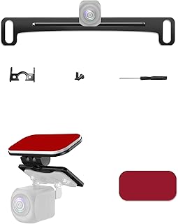 Back Up Camera License Plate Mount,PixelMan Universal Backup Camera Mounting Bracket and Rear Camera Window Mount,Dash Cam Mirror Cam Rear Camera Mount,Adhesive Back Camera Rear Cam Holder