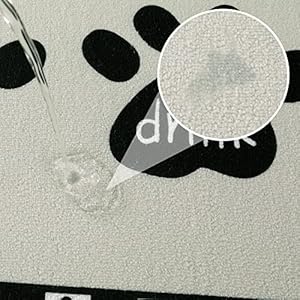 Dog Food Mat, Water Absorbent Pet Food Mat, Non Slip Placemat for Pets Bowl and Water, Easy to Clean, Machine Washable Feeding Mats for Medium Breed, Large 16'' x 24''(Paw) Dog Food Mat Water Absorbent Pet Food Mat Non Slip Placemat for Pets Bowl and Water Easy to Clean Machine Washable Feeding Mats for Medium Breed Large 16 x 24Paw