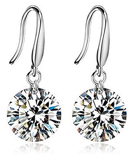 Image of Nilu's Collection Enchanting Light Weight Cubic Zircon Crystal Drop Earrings for Women and Girls, for Daily Use, Office Use