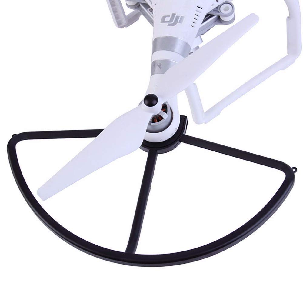 ZDANYA 4 Pezzi di Protezione dell'elica a sgancio rapido for DJI Phantom 3 3A 3P 3S SE Phantom 2 Drone Blade Bumper Props Protector Rosso e Nero