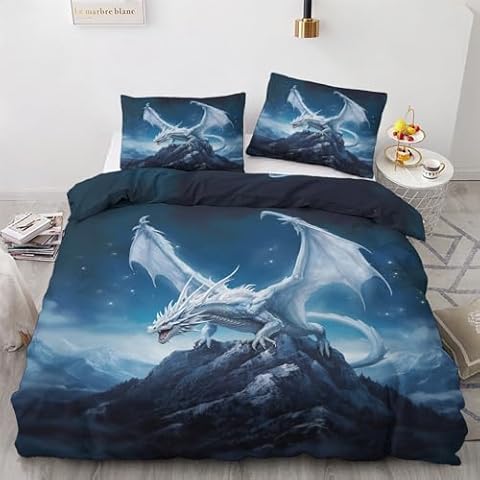 GEDAEUBA Fantasy Animal Duvet Cover Set Cover