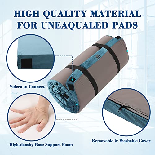 Underwood Aggregator Foam Camping Mattress - Roll Up Sleeping Mat For Cot, Foam Sleeping Pad For Camping With Cover For Kids, Adults, Portable Camping Mat, Camping Pad For Bed, Car #TOP2