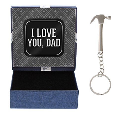 I Love You Dad Gift for Dad Gift Hammer Keychain & Gift Box