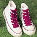 Booyckiy 2 Pairs Fat Sneakers Shoe Laces, 15mm Wide Athletic Shoelaces, Shoe Strings Fuchsia 47 inch(120cm)