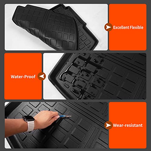 Powoq Fit 2021-2023 Chevrolet Trailblazer Trunk Mat Tpe Material Rear Cargo Liner (Only For Upper Deck) For 2021 2022 2023 Chevrolet Trailblazer Accessories (Trunk Mat) #TOP5