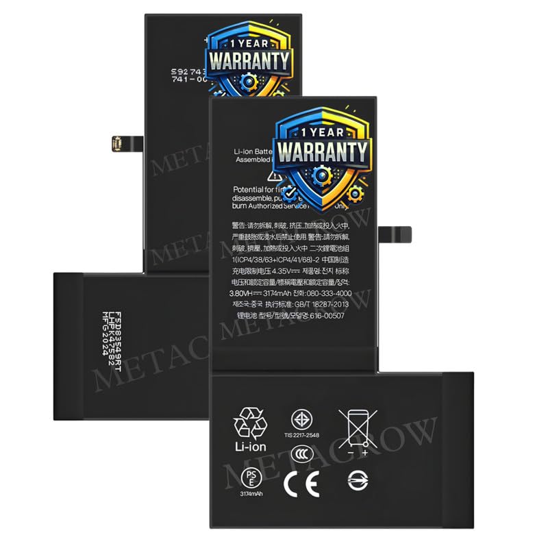 Image of Original Battery Compatible for iPhone Xs Max (A1921, A2101, A2102, A2104) - (3174mAh) - 1 Year Warranty