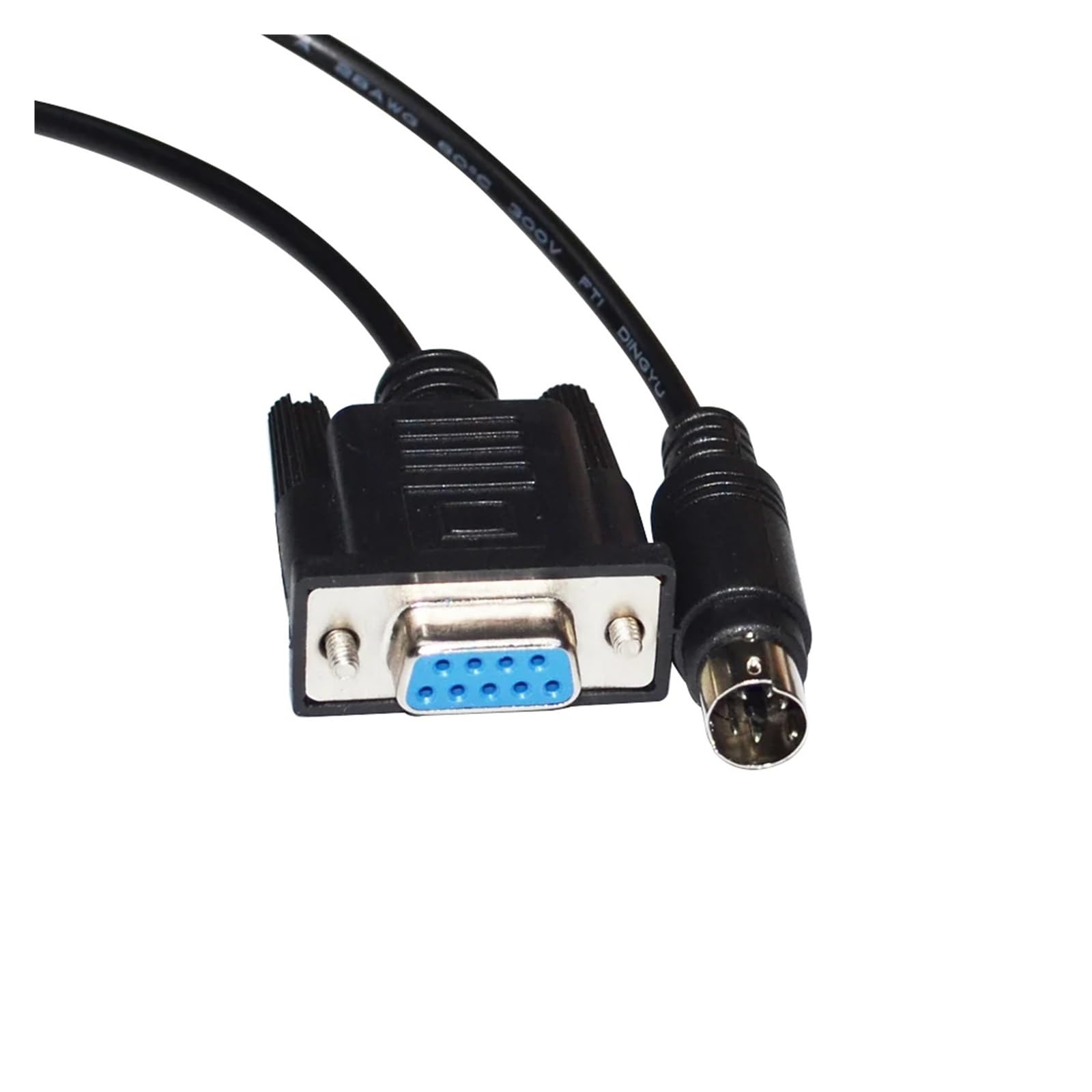 DB9 Female to DIN 4PIN MD4 Adapter RS-232 Serial Communication Cable for ESV Touchscreen to EP PLC(5m)