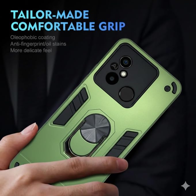 Image of Armor Kickstand Defender Back Cover case Mobile Cover for Poco C55 / Redmi 12C