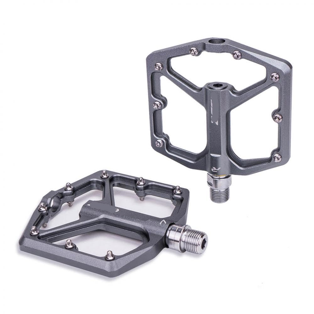 Ztto MTB Flat Pedal CNC Aluminium AM Bike Pedale mit glatten Lagern 9 16 Faden kompatibel mit Gravel -Mountainbike -Modellen wie JT07(JT07 Titanium)