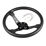 Photo Gallery tuoydja volante, volanti volante da corsa volante da gioco universale, 14 pollici 350 mm(black) Photo Gallery tuoydja volante, volanti volante da corsa volante da gioco universale, 14 pollici 350 mm(black)