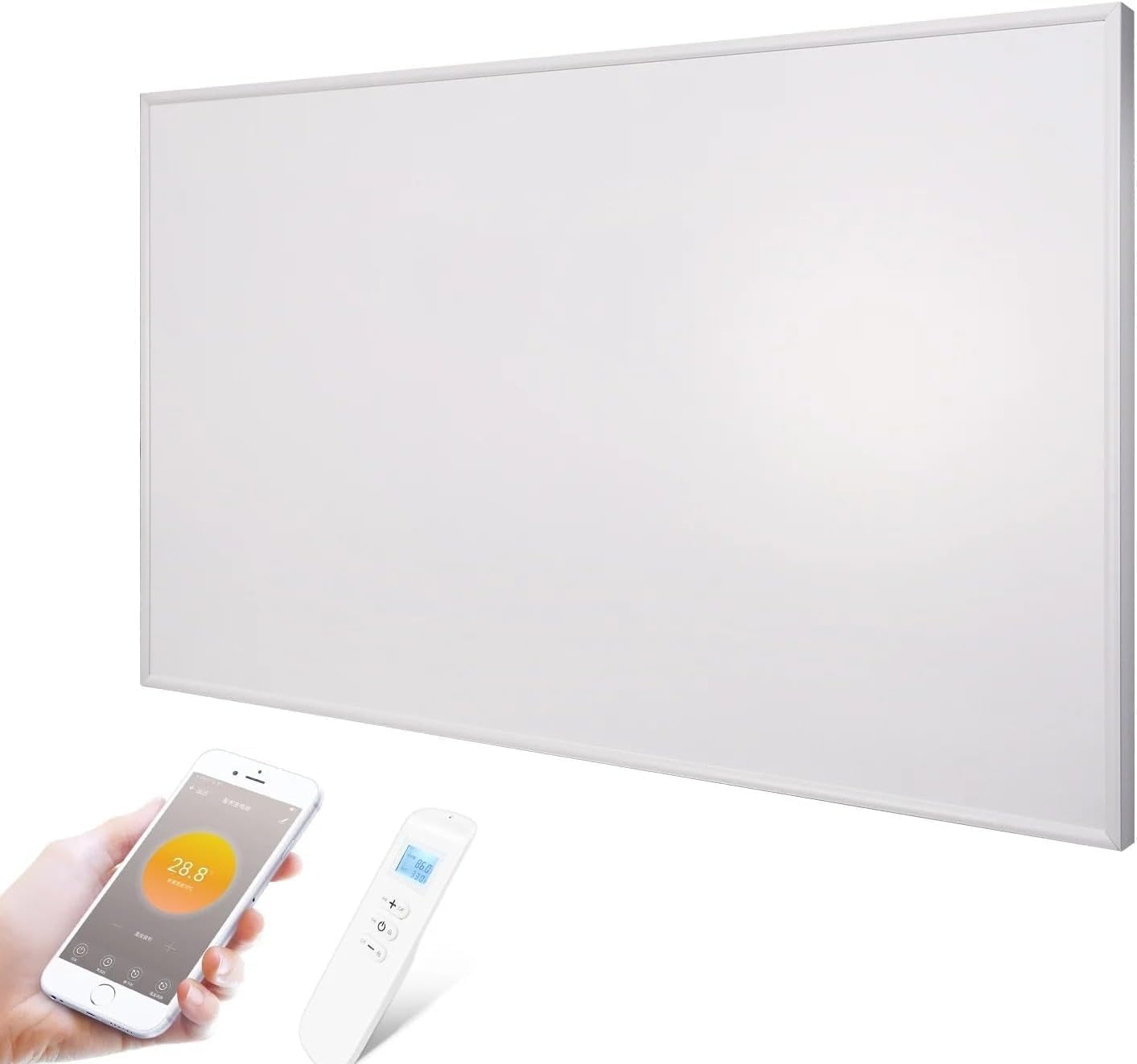 Pannello Riscaldante a Infrarossi di Alta Qualità 860W Bianco Montaggio a Soffitto con Termostato e WiFi