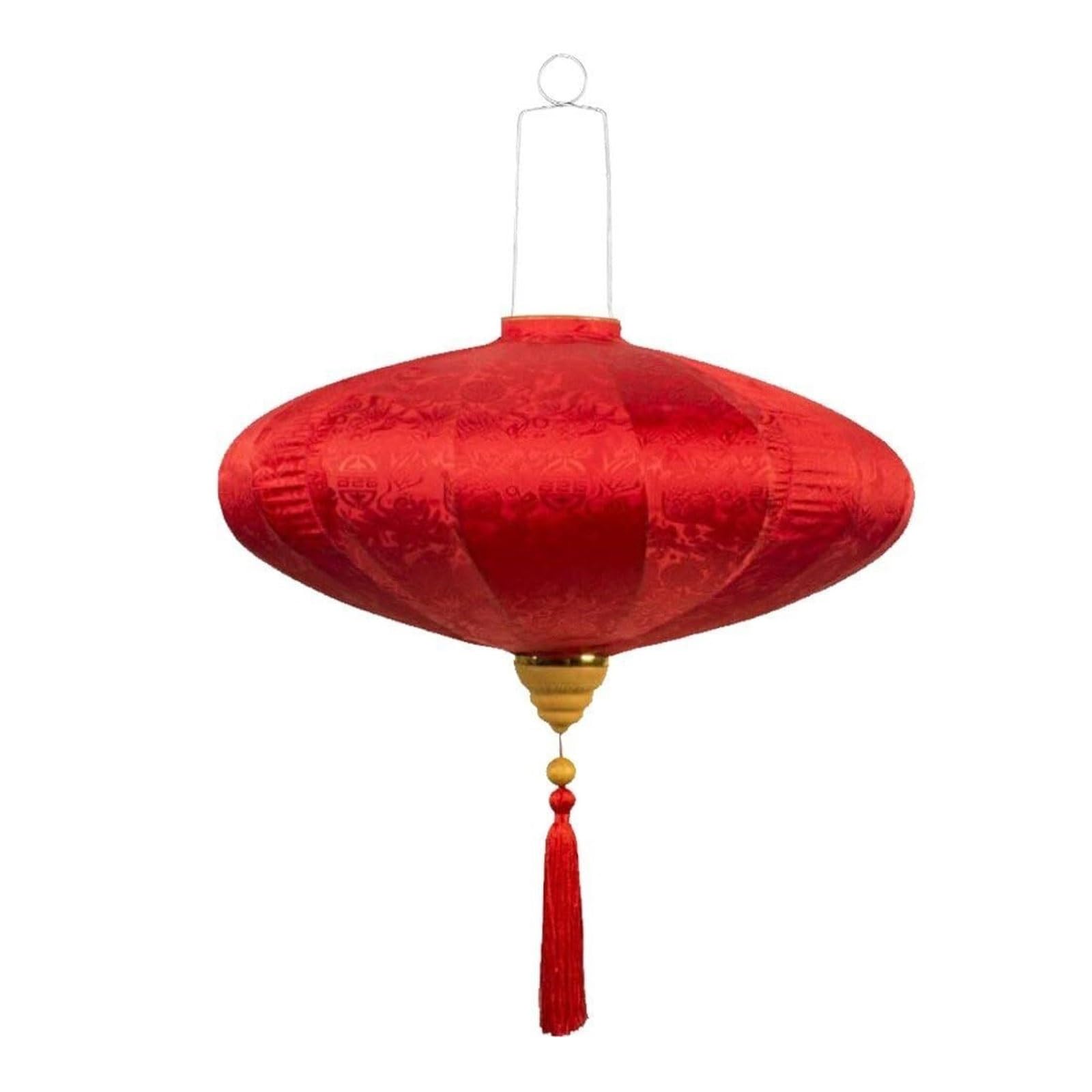 Asian lantern, Chinese Red Lantern 12-inch Oval Hanging Silk Spring Festival Party Wedding Decor