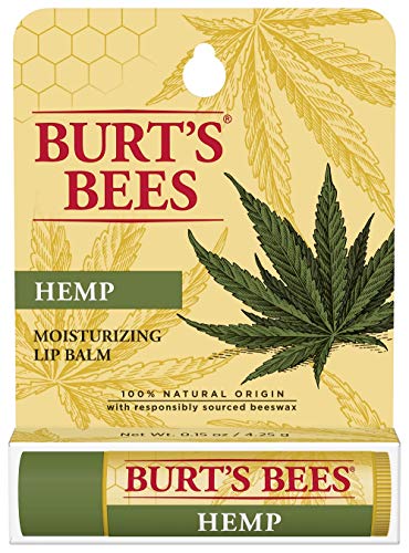 Seasonal Natural Hemp Moisturizing Burt Bees Beeswax Lip Balm, 0.15 Oz