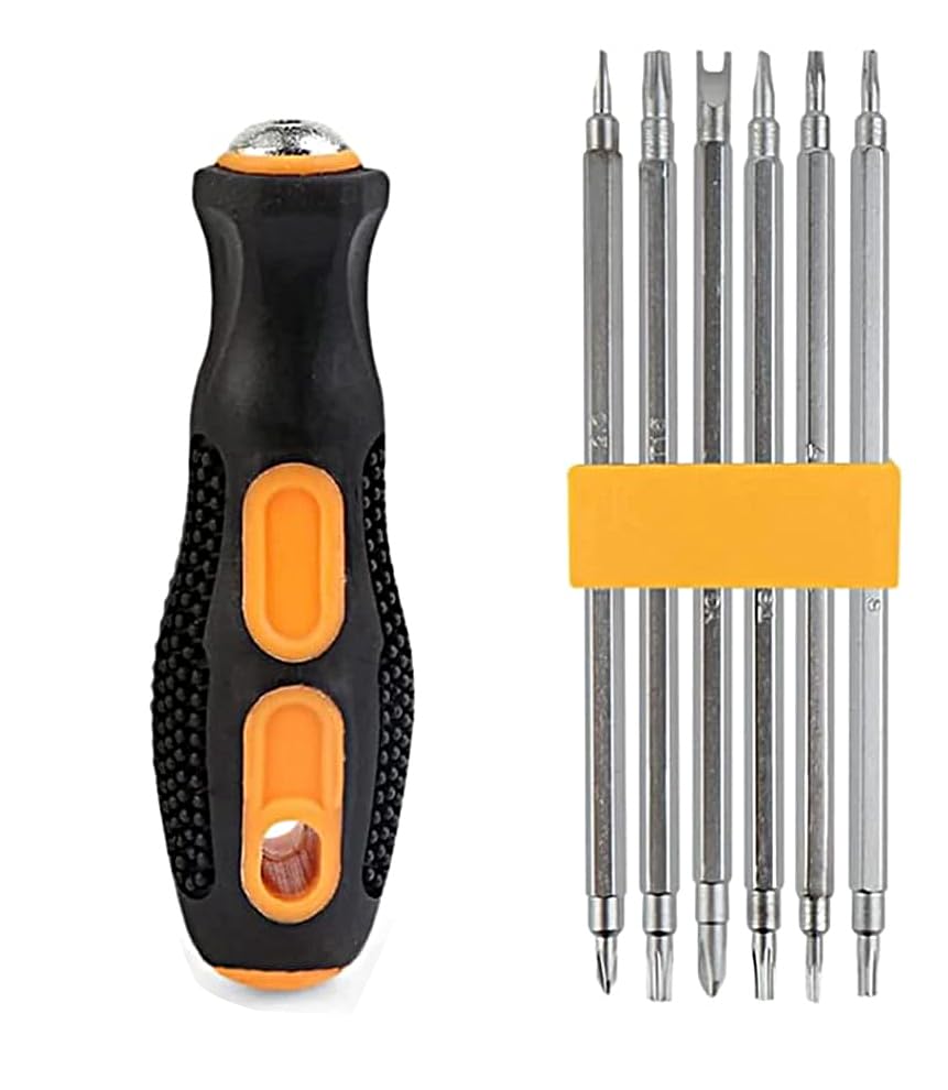 ATHRZ 6 in 1 Screwdriver Set Total 12 types Repair Tool Kit with S2 Steel Bits - 6PCTK (B0CY24TB3Z) Amazon Price History, Amazon Price Tracker