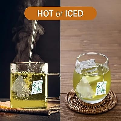 MAEDA-EN NAKED GREEN Organic Genmai-cha with Matcha 12 Tea Bags Hot or Cold Drink Green Tea Japanese Origin Individually Wrapped Teabags 08202 1pk