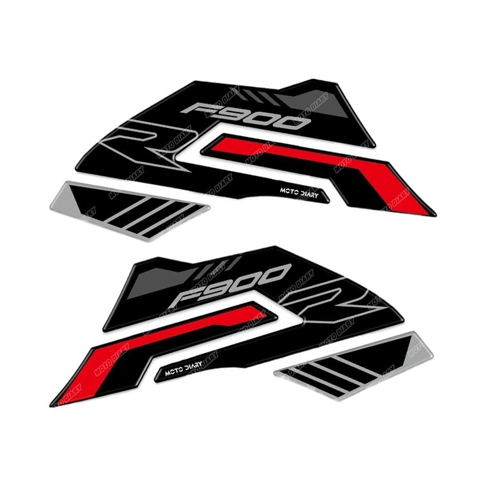 for F900R F 900 R F900 R 2019-2024 2023 Motorrad Fuel Tank Pad Sticker Set Gas Oil Protection Decals Motorbike Tank Side Traction Fuel Decal Tank