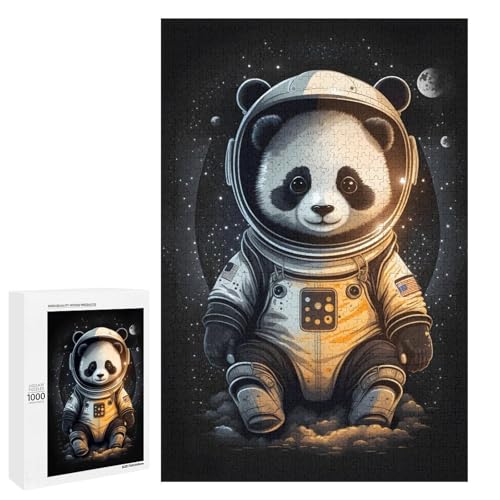 Puzzle pour adultes 1000 pcs panda astronaute cadeau unique
