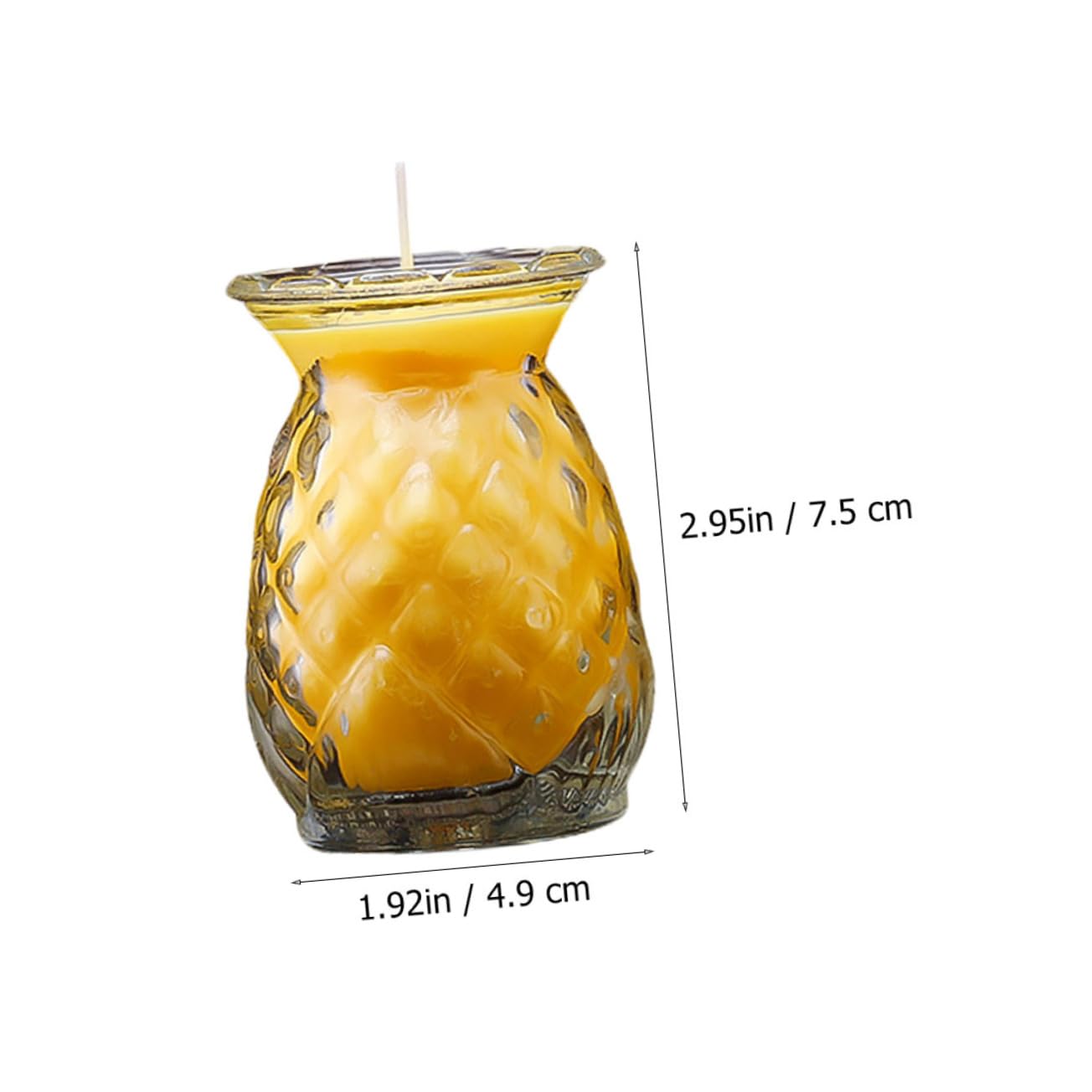Sosoport 2Pcs Pineapple Butter Lamp Unique Buddha Style Home Decor Yellow Ghee Lamp for Temple and Household Use Pineapple Design for Cozy Atmosphere