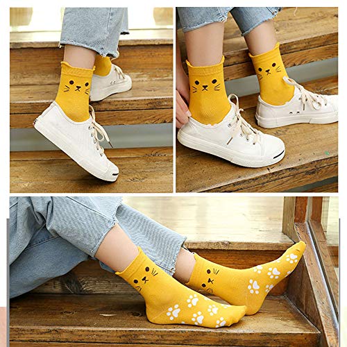 Image of Cute Animal Design Women's Socks Casual Cotton Crew Novelty Socks