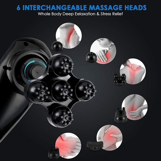 Image of DRUMSTONE (SPECIAL DEAL WITH 15 YEARS WARRANTY) Massagers for Neck and Back Cordless,Back Massager Handheld Deep Tissue,Handheld Muscle Massager for Pain Relief
