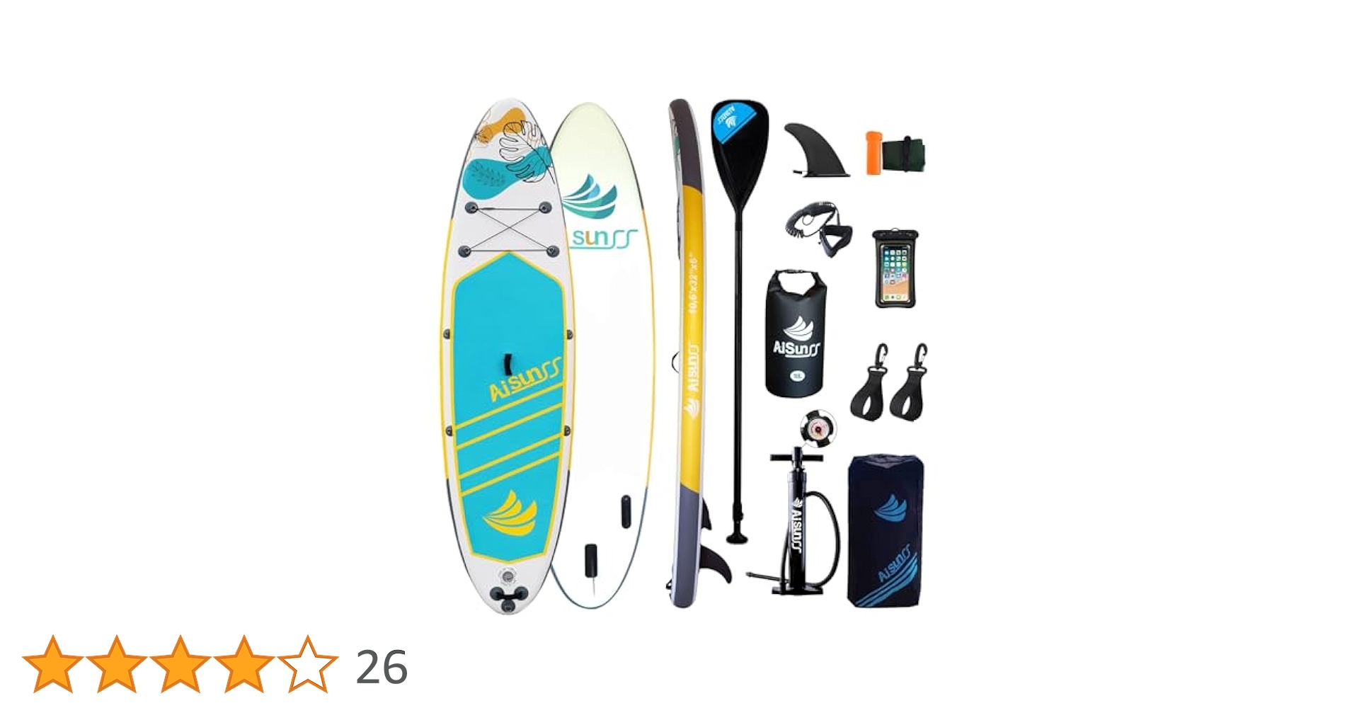 AUSUNR サップボード　SUP スタンドアップパドルボード 320cm AZTRON SUP スタンドアップパドルボード インフレータブル TITAN