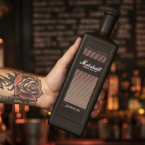 Marshall London Dry Gin | Inspiriert von den legendären Marshall-Verstärkern | Hochwertige Flasche und Spirituose | 43% Vol | 0,7l