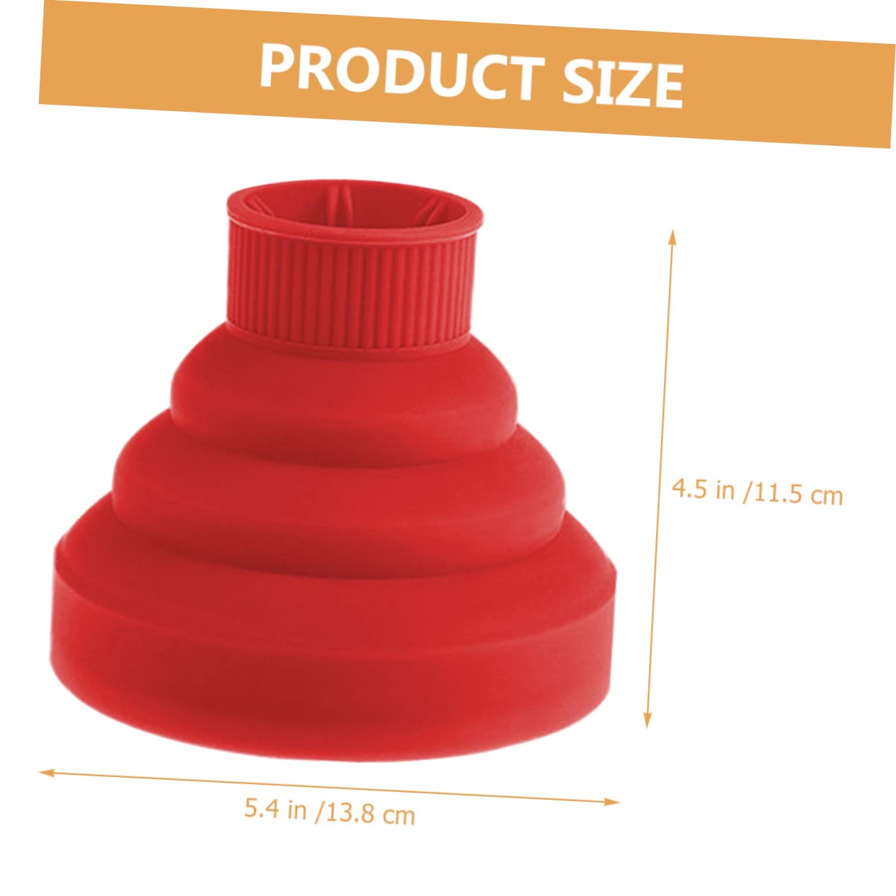 FRCOLOR 3 piezas silicona secador de pelo cubierta viaje rojo boquilla universal