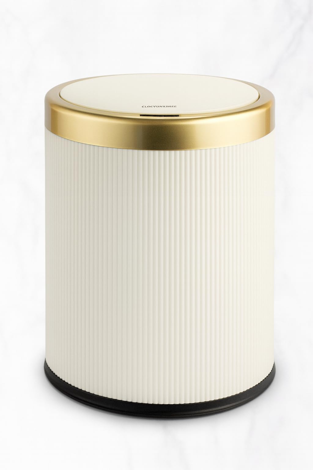 iAnomla Pattumiera da Tavolo con Coperchio, 1.3L Mini Pattumiera da Tavolo, Coperchio in Acciaio Inox Spazzolato a Conchiglia, Contenitore in Bambù 100% Naturale, per Bagno, Toletta, Cucina, Ufficio