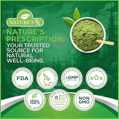 Nature's RX | #1 RATED Greens & Reds Superfood | Strengthen Immune System, Reduce Bloating | 17 Powerful Ingredients | 100% Naturally Sourced & 3rd Party Tested Ingredients - 28 Servings