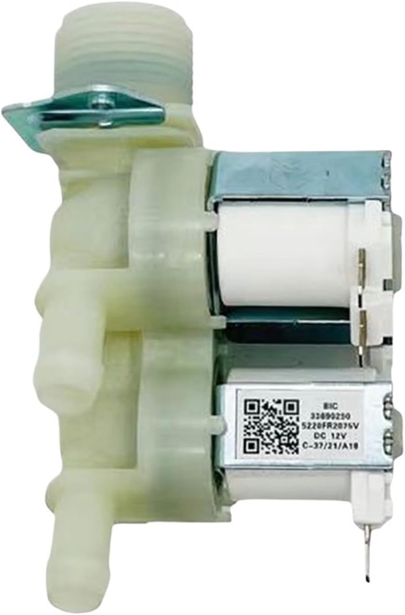 Washing Machine Accessories A99G-5520FR2075V Washer Water Inlet Valve Replacement， Compatible For Kenmore， Washer Parts Water Inlet Valve Assembly DC12V