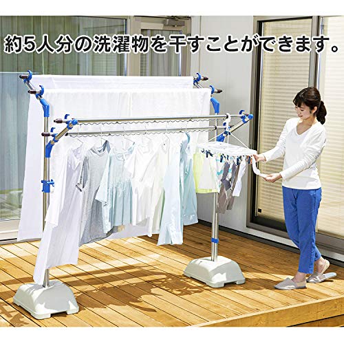 Amazon.co.jp : 洗濯干し ステンレス 屋外物干し 外干し 転倒