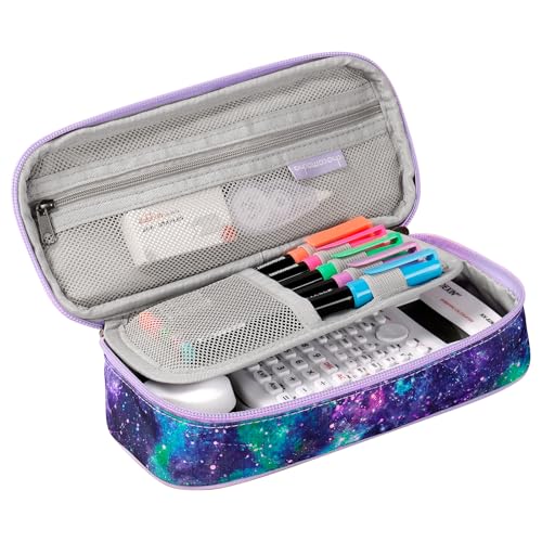 Image of Choco Mocha Mermaid Pencil Case for Girls, Soft Pencil Case Kids Pencils Pouch for Kindergarten Girls, Blue