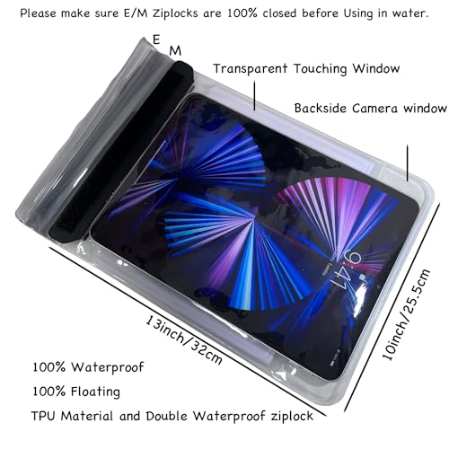 Emseek EM16TABLET CASE PLUS Floating Waterproof Tablet Case Protective Cover Pouch thumb #2
