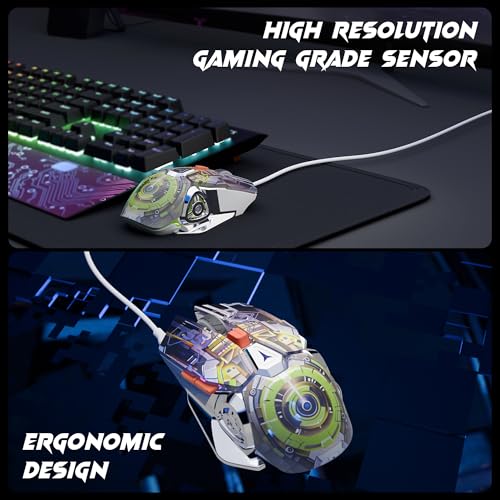 Image of ZEBRONICS Transformer M Plus Wired Gaming Mouse, Up to 12800 DPI, 6 Buttons with a 6-Level DPI Switch, 8 RGB Modes, 1000Hz Polling Rate, 1.5m Detachable Cable, Gaming Grade Sensor (Mech Orange)