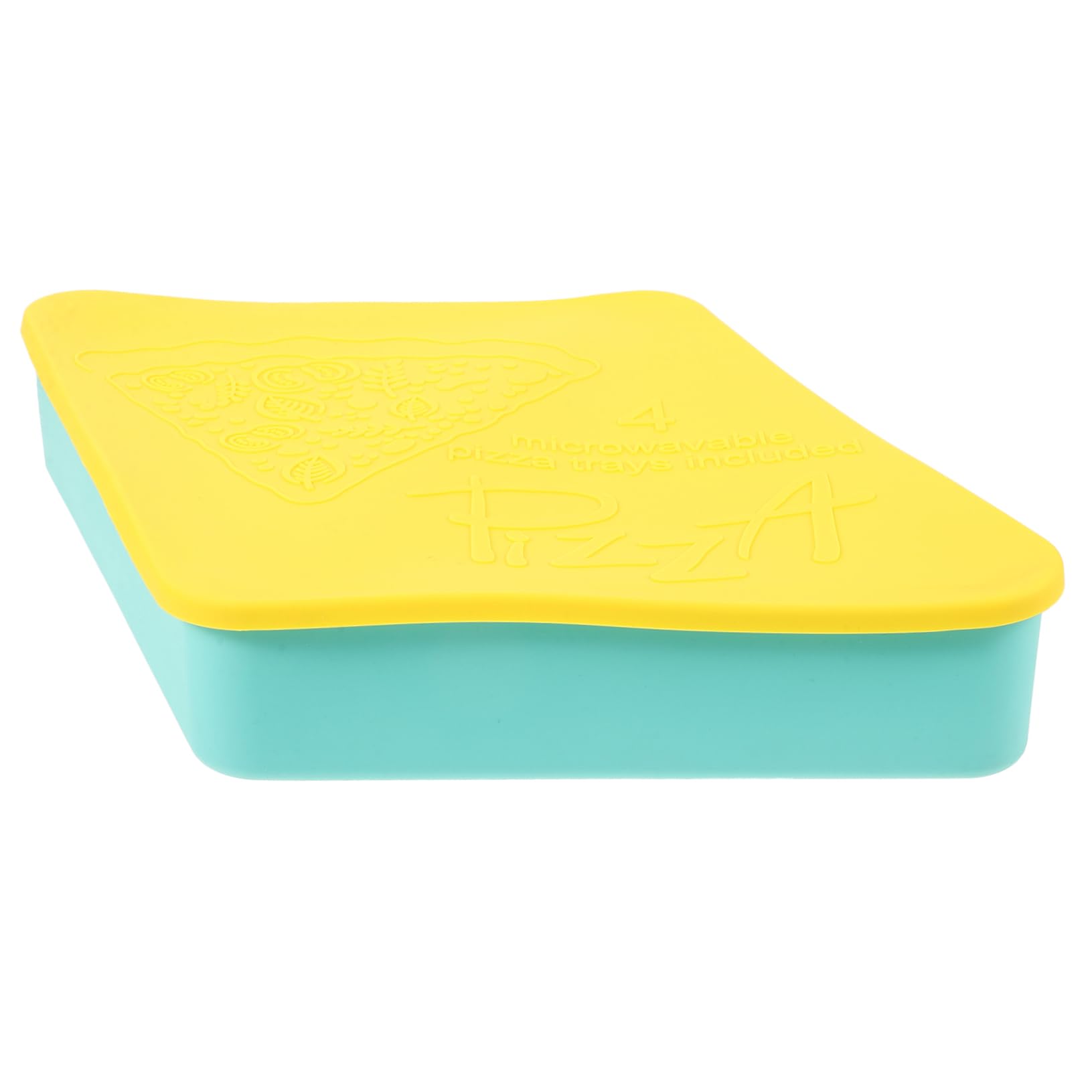 Veemoon Silicone Pizza Container Microwave Tray Reusable Pizza Pan Easy Clean Storage Box