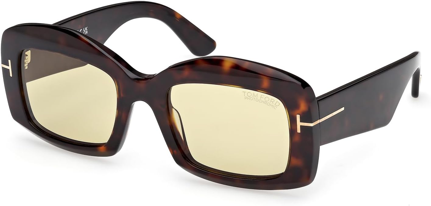 TOM FORD Unisex Venetia Sunglasses, Dark Havana, 53/21/140 - Image 1 of 4