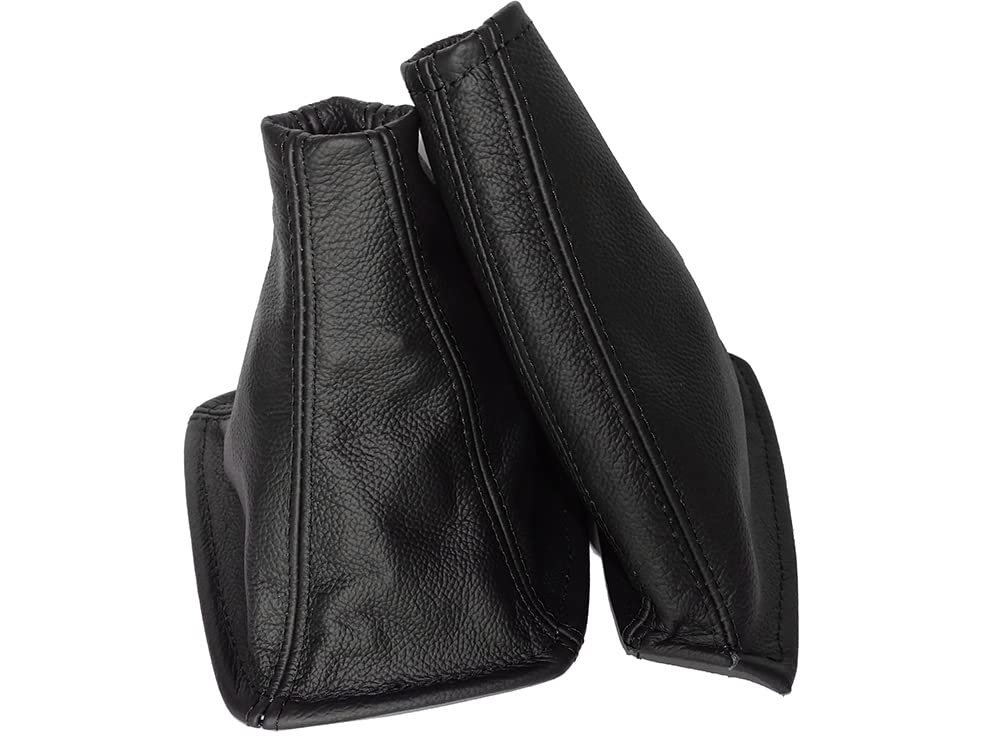 The Tuning-Shop Ltd Compatible with Shift & E Brake Boot for Nissan Skyline R32 1989-1994 Leather