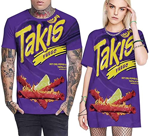 Keasmto 3D Print Cool T Shirts Graphic Design Casual Summer Short Sleeve Fashion Tees Shirt for Men Women